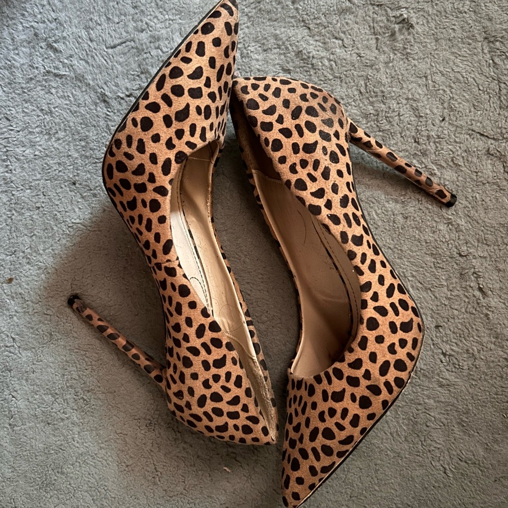 Leopard Print Stiletto Heels